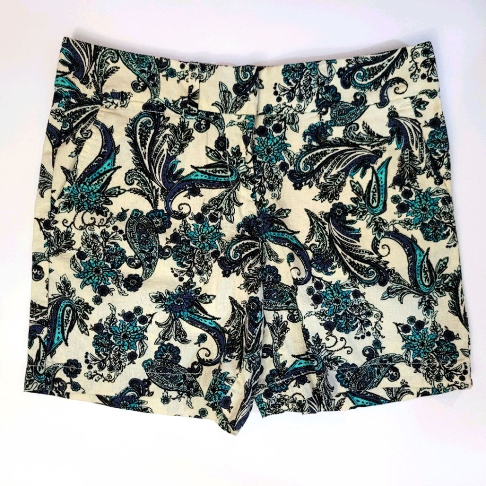LOFT Ann Taylor Paisley 6" Shorts